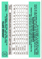 1984 Donruss Jorge Orta #317