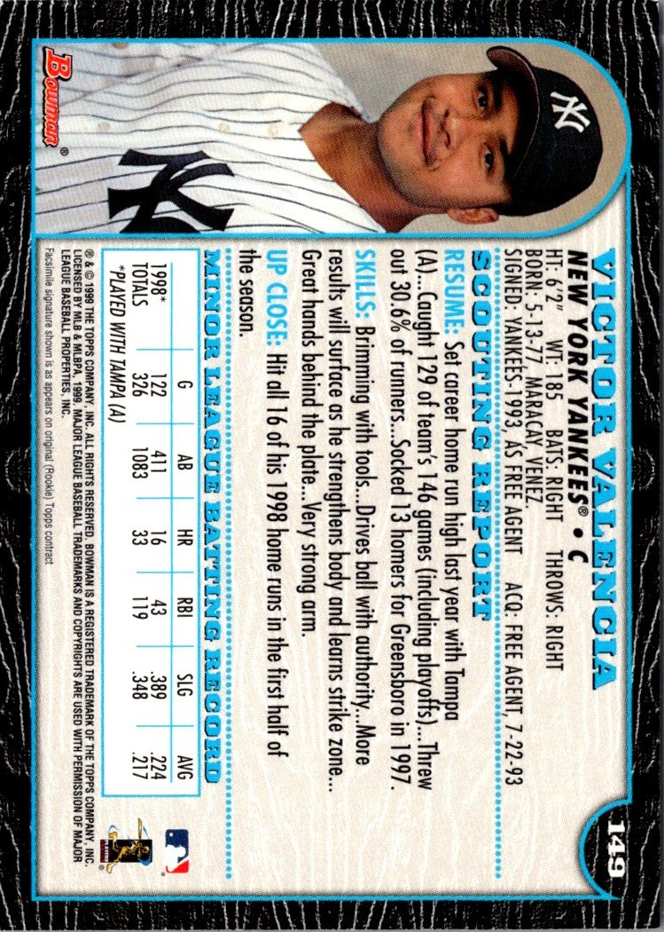 1999 Bowman Victor Valencia