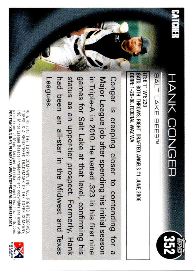 2010 Topps Pro Debut Hank Conger