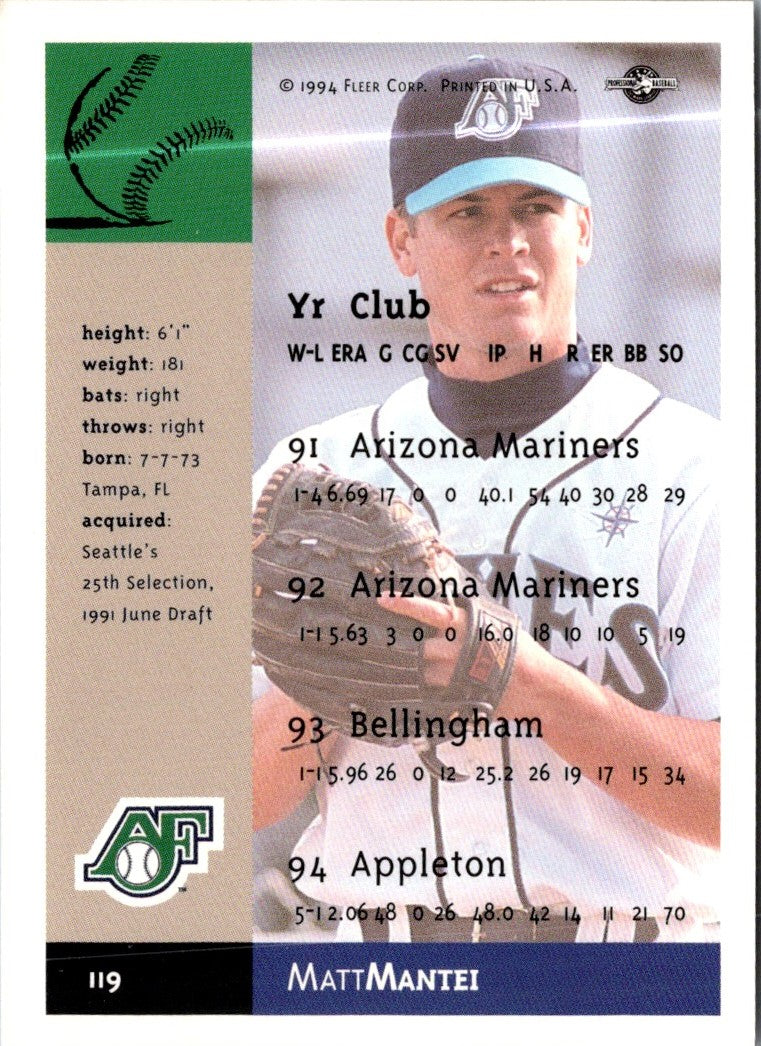 1994 Fleer Excel Matt Mantei