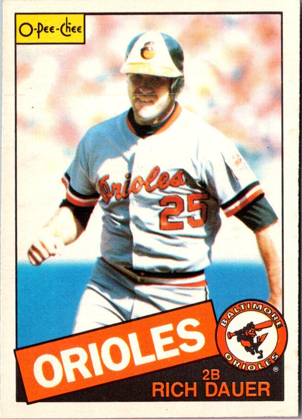 1985 O-Pee-Chee Rich Dauer #58