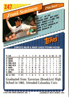 1993 Topps Inaugural Marlins Frank Seminara #247