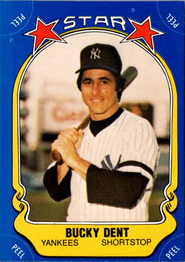 1981 Fleer Star Stickers Bucky Dent #110