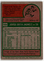 1975 Topps Jorge Orta #184 VGEX