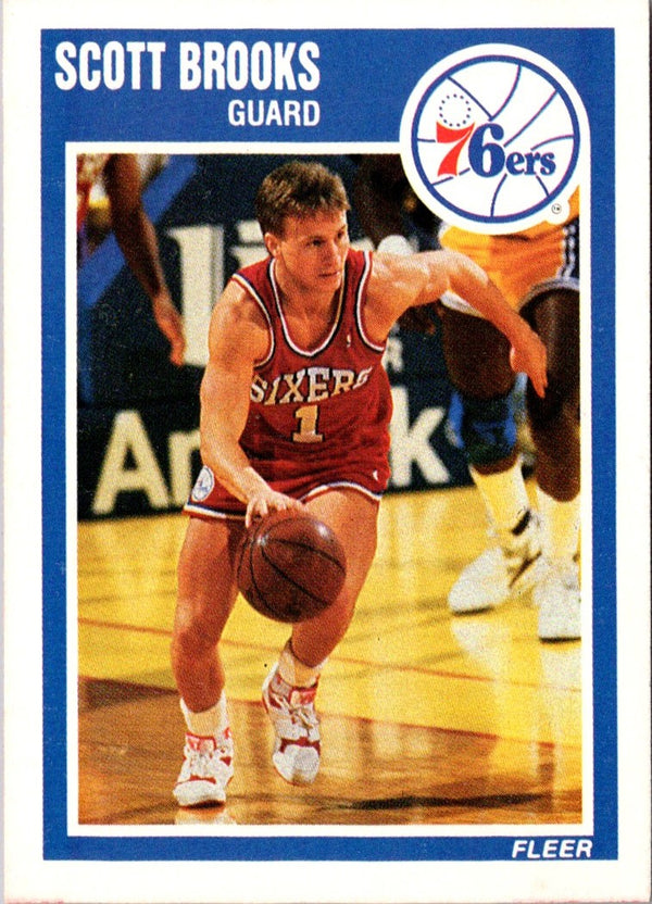 1989 Fleer Scott Brooks #114 Rookie