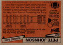 1981 Topps Pete Johnson