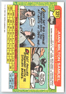 1989 Topps Big Juan Samuel