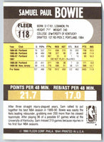 1990 Fleer Sam Bowie #118