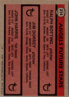 1981 Topps Angels Future Stars - Ralph Botting/Jim Dorsey/John Harris #214 Rookie
