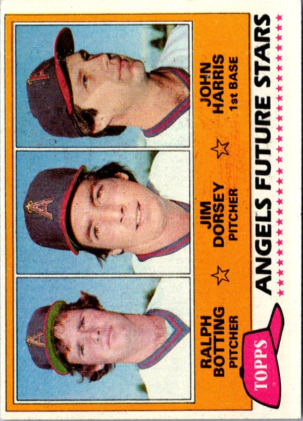 1981 Topps Angels Future Stars - Ralph Botting/Jim Dorsey/John Harris #214 Rookie