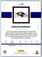 2018 Panini Marlon Humphrey #27