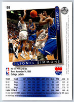 1993 Upper Deck Lionel Simmons #99