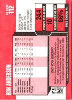 1989 Fleer Ron Anderson #112 Rookie