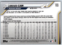 2020 Topps Chrome Lorenzo Cain #153