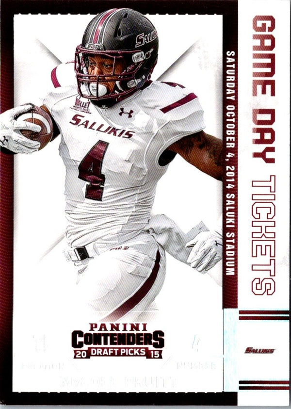 2015 Panini Contenders Draft Picks Game Day Tickets MyCole Pruitt #88