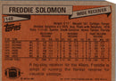 1981 Topps Freddie Solomon