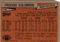 1981 Topps Freddie Solomon #148 EX