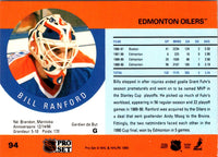 1990 Pro Set Bill Ranford #94