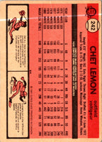 1981 Topps Chet Lemon #242