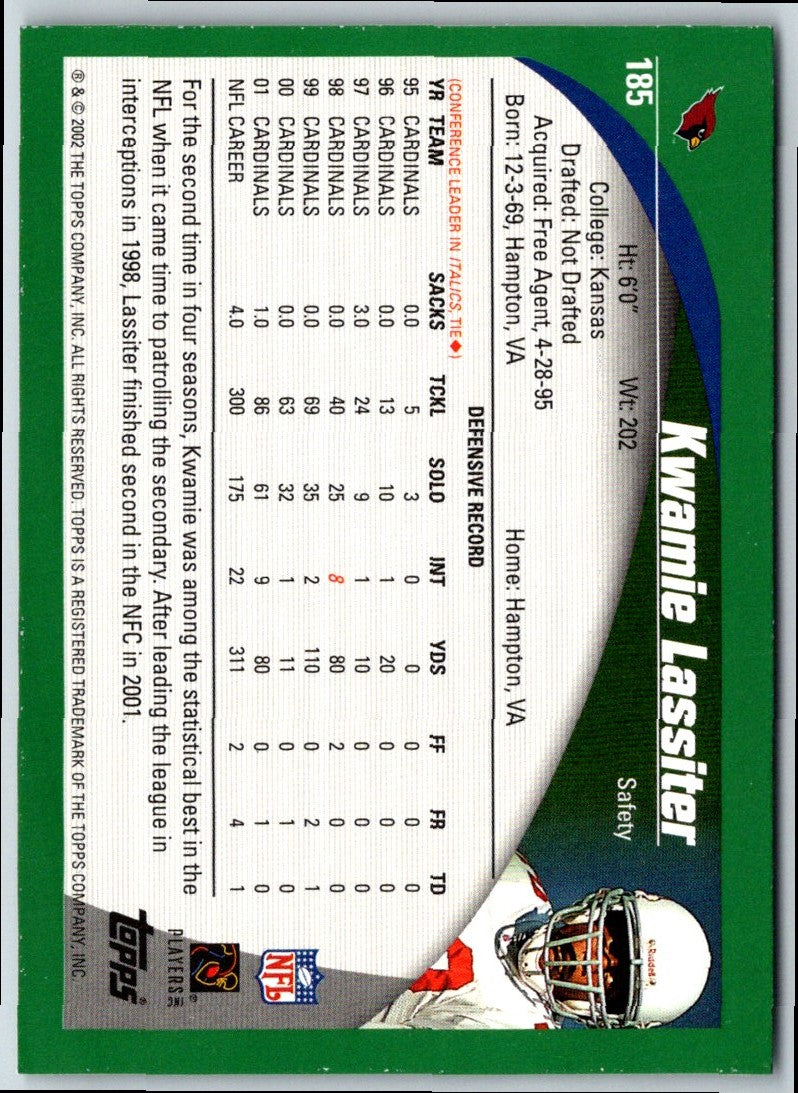 2002 Topps Kwamie Lassiter
