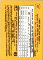 1987 Donruss Dwayne Henry #637