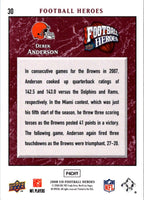 2008 Upper Deck Playoff Unsung Heroes Derek Anderson #30
