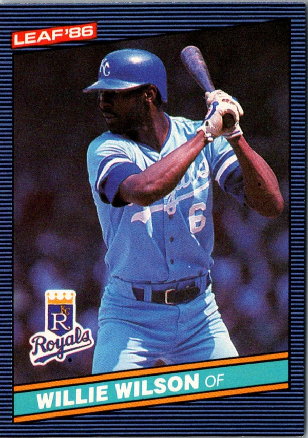 1986 Leaf Willie Wilson #106