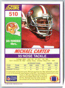 1990 Score Michael Carter