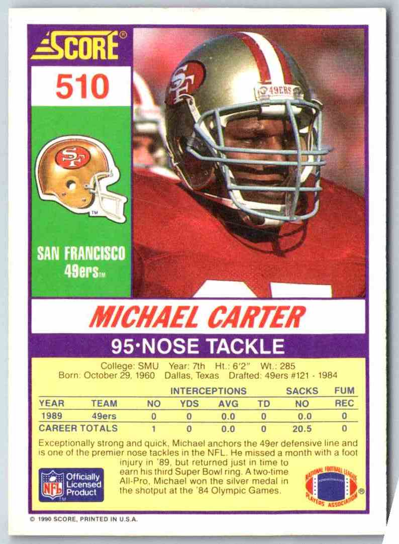 1990 Score Michael Carter