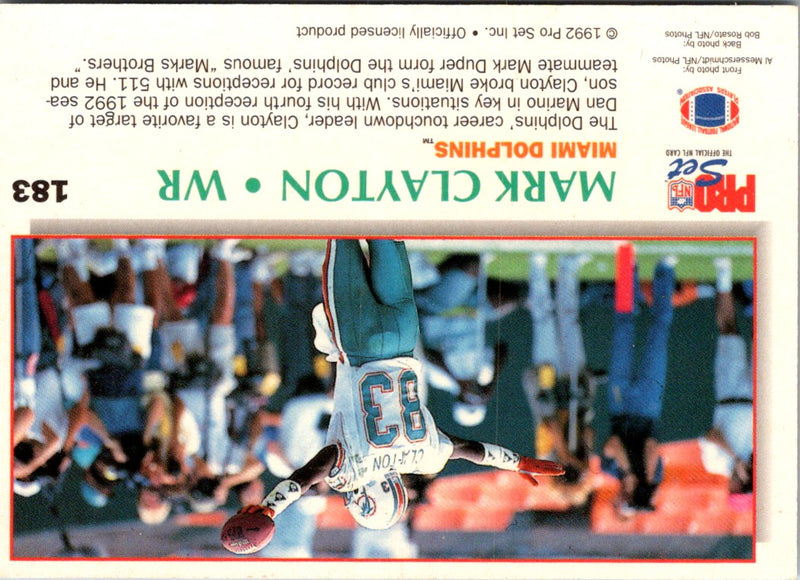 1992 Pro Set Power Mark Clayton