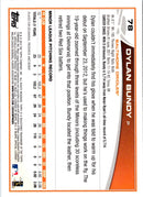 2013 Topps Blue Dylan Bundy