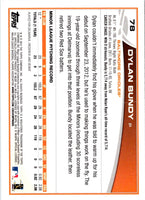 2013 Topps Blue Dylan Bundy #78