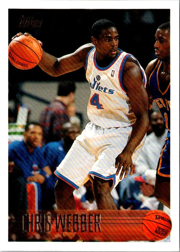 1996 Topps Chris Webber #4