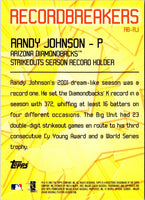 2003 Topps Record Breakers Series Randy Johnson #RB-RJ