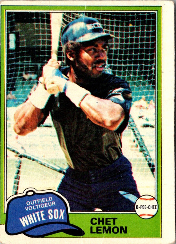 1981 Topps Chet Lemon #242