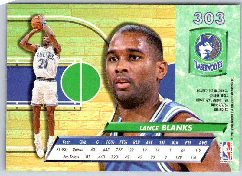 1992 Fleer Ultra Lance Blanks