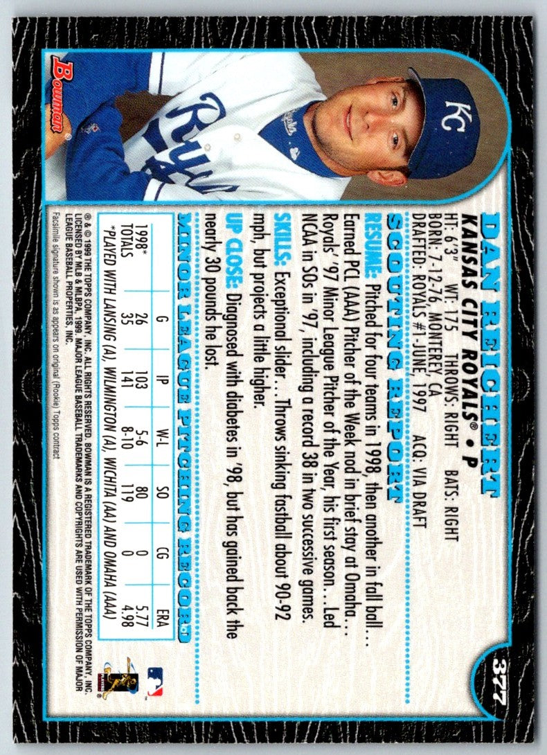 1999 Bowman Dan Reichert