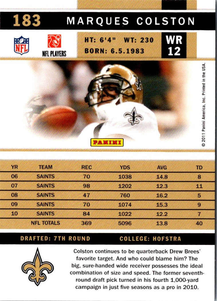 2011 Score Marques Colston