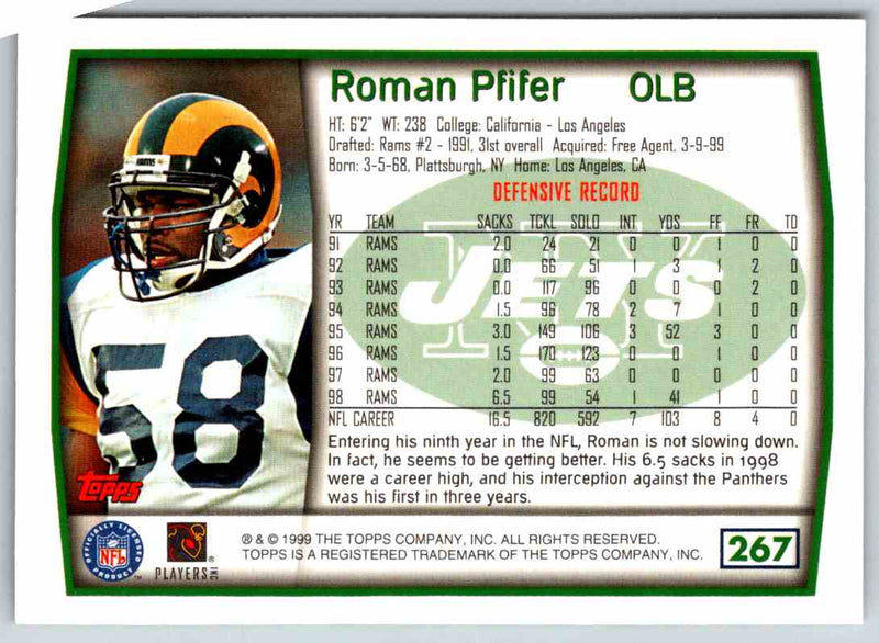 1999 Topps Roman Phifer