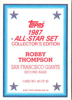 1987 Topps Glossy Send-Ins Robby Thompson #40