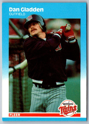1987 Fleer Update Dan Gladden #U-36