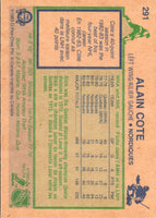 1983 O-Pee-Chee Alain Cote #291