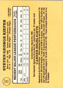1985 Donruss Steve Kiefer
