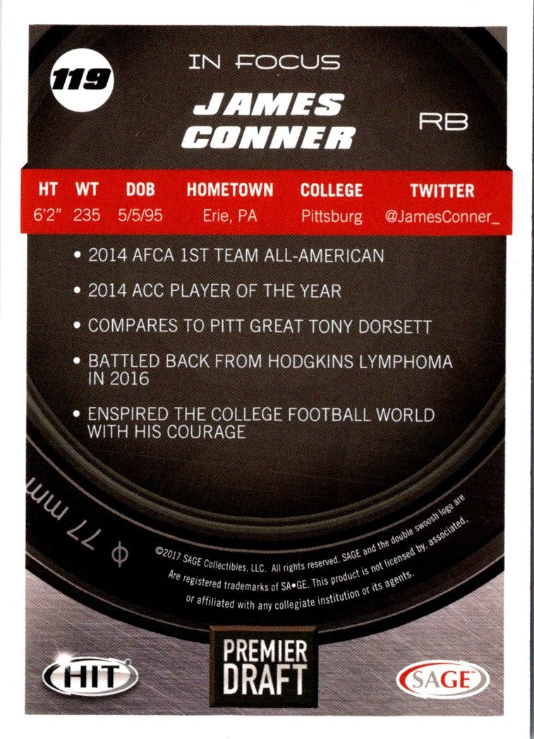 2017 SAGE HIT James Conner