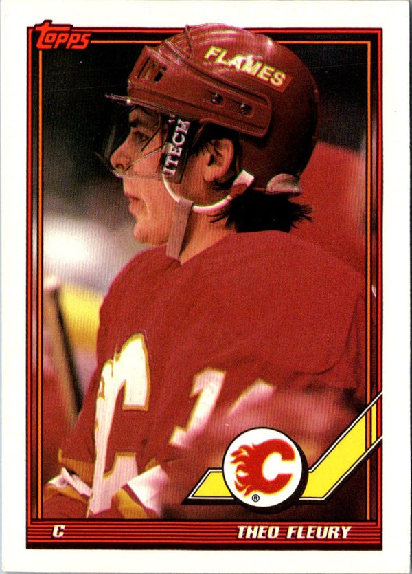 1991 Topps Theo Fleury #282