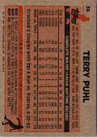 1983 Topps Terry Puhl #39 EX