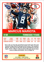 2019 Score Marcus Mariota #72