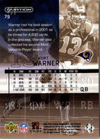2002 Upper Deck Ovation Kurt Warner #79
