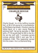 1987 Donruss Super Diamond Kings Charlie Hough