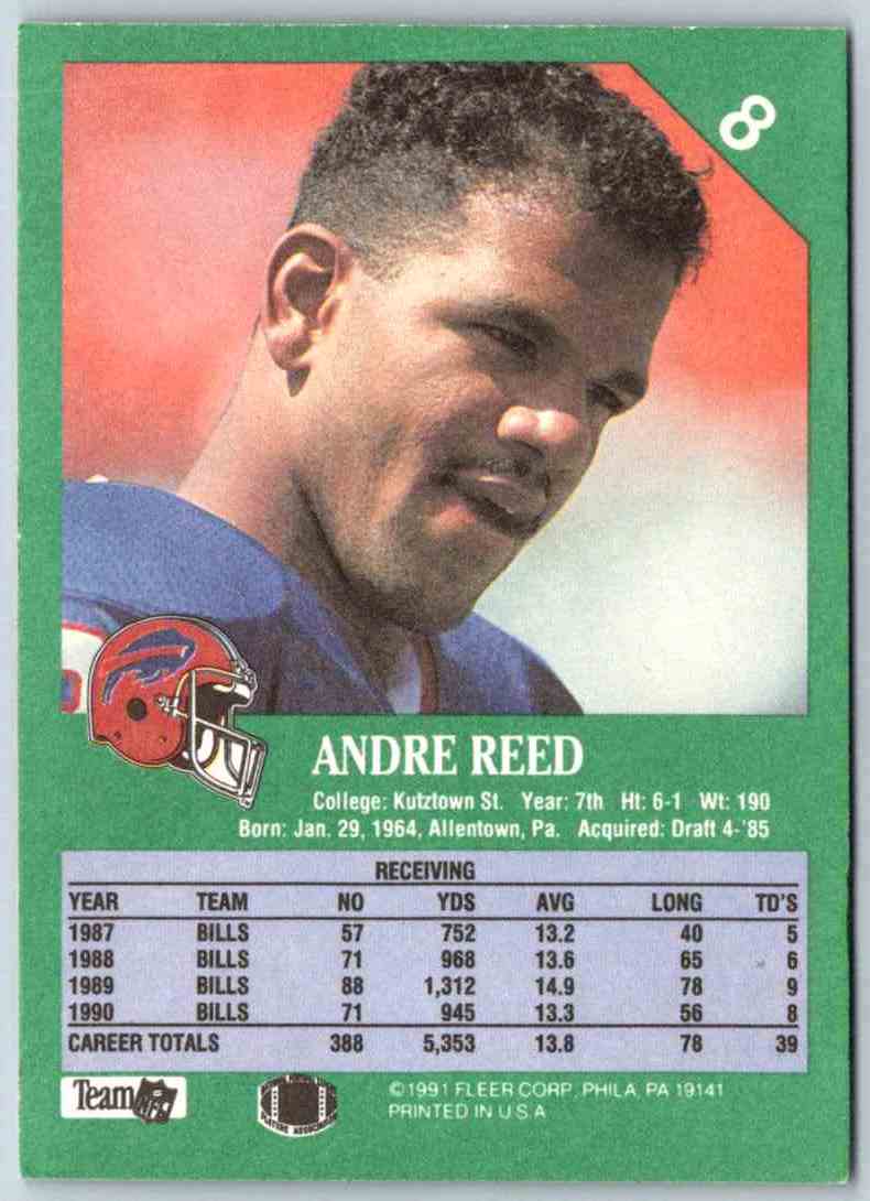 1991 Fleer Ultra Andre Reed